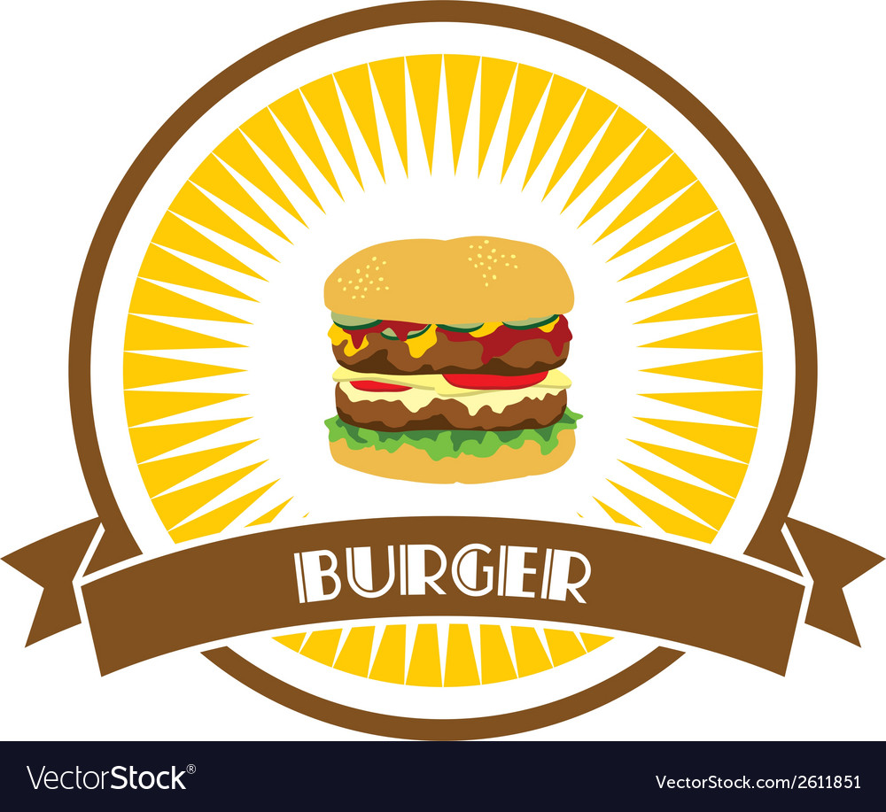 Junk Food Design Elements Royalty Free Vector Image