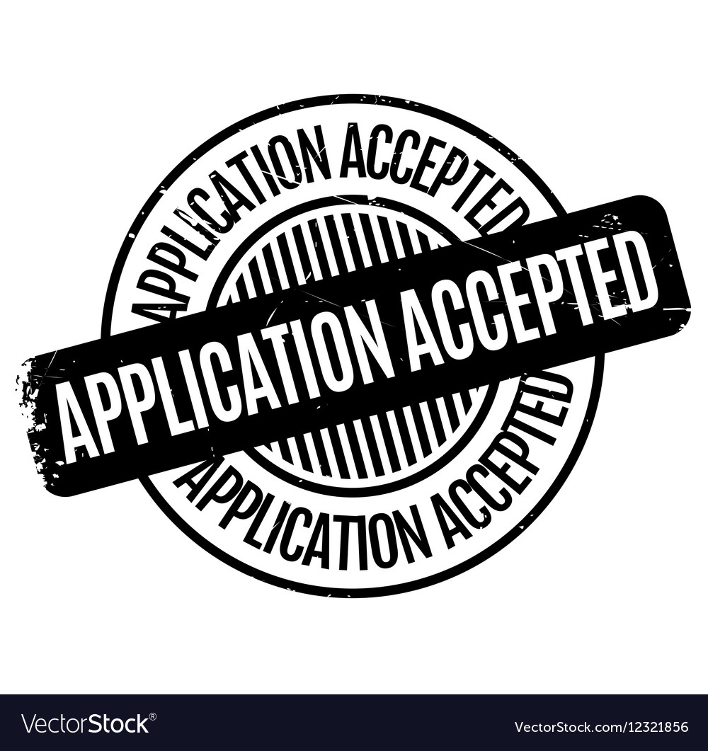 application-accepted-rubber-stamp-royalty-free-vector-image