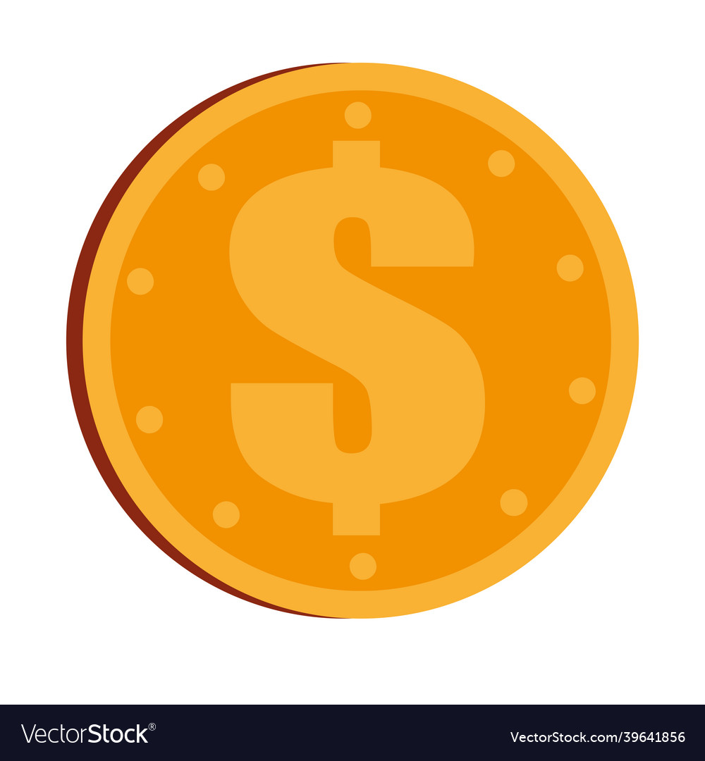 Coin money currency Royalty Free Vector Image - VectorStock