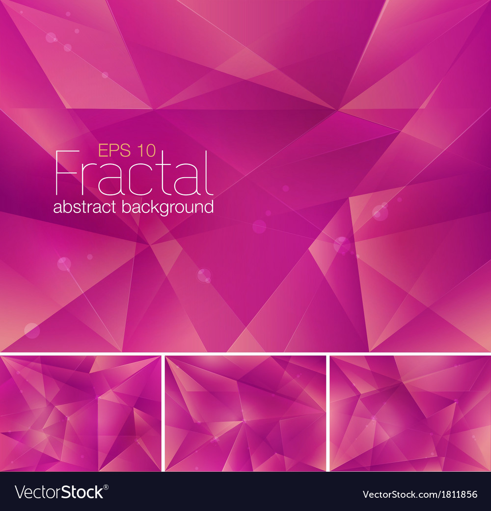 Fractal magenta Royalty Free Vector Image - VectorStock