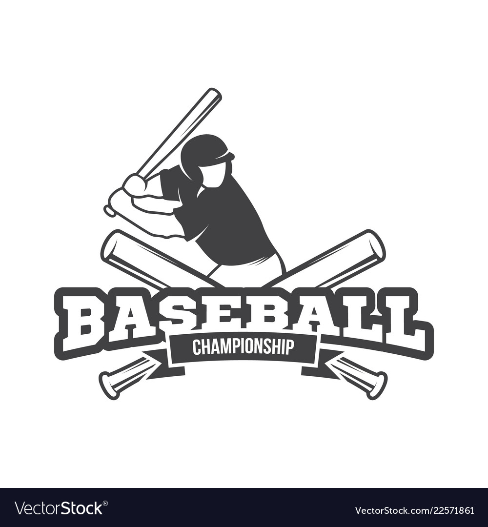 Baseball logo and insignia Royalty Free Vector Image