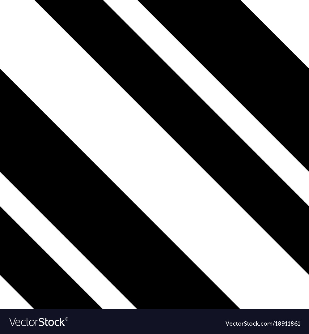 Black and white diagonal striped seamless pattern Vector Image