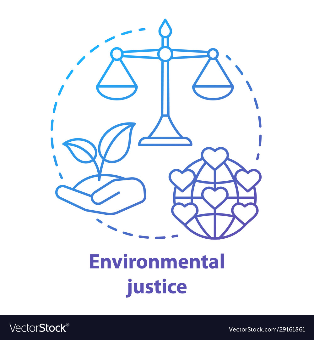 Environmental justice concept icon equitable