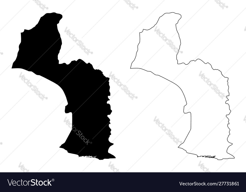 Maryland county counties liberia republic Vector Image