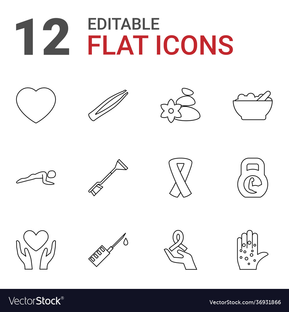 12 health icons