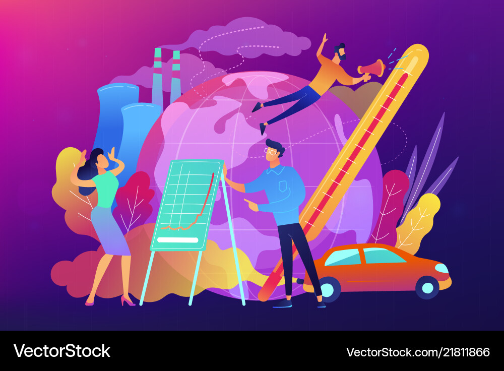 Global warming concept Royalty Free Vector Image