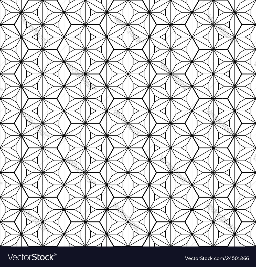 Seamless traditional japanese geometric ornament Vector Image