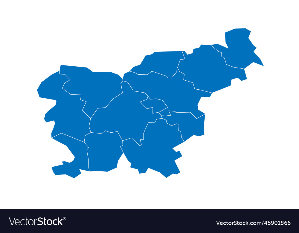 Slovenia political map of administrative divisions