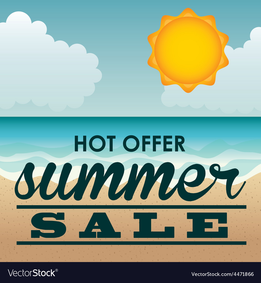 Summer sale Royalty Free Vector Image - VectorStock