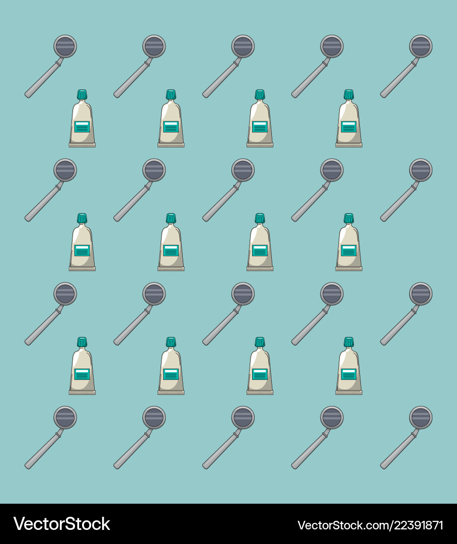 Dental pattern background Royalty Free Vector Image