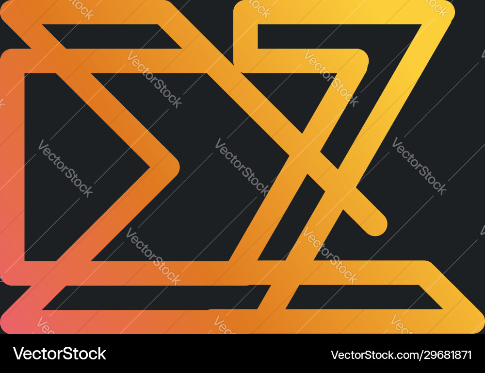 Initial ez logo monogram design template simple Vector Image