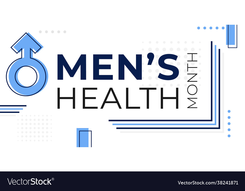 National men health awareness month banner Vector Image