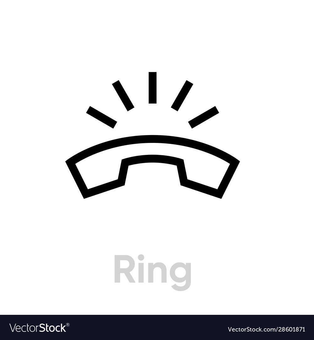 Phone ring icon Royalty Free Vector Image - VectorStock