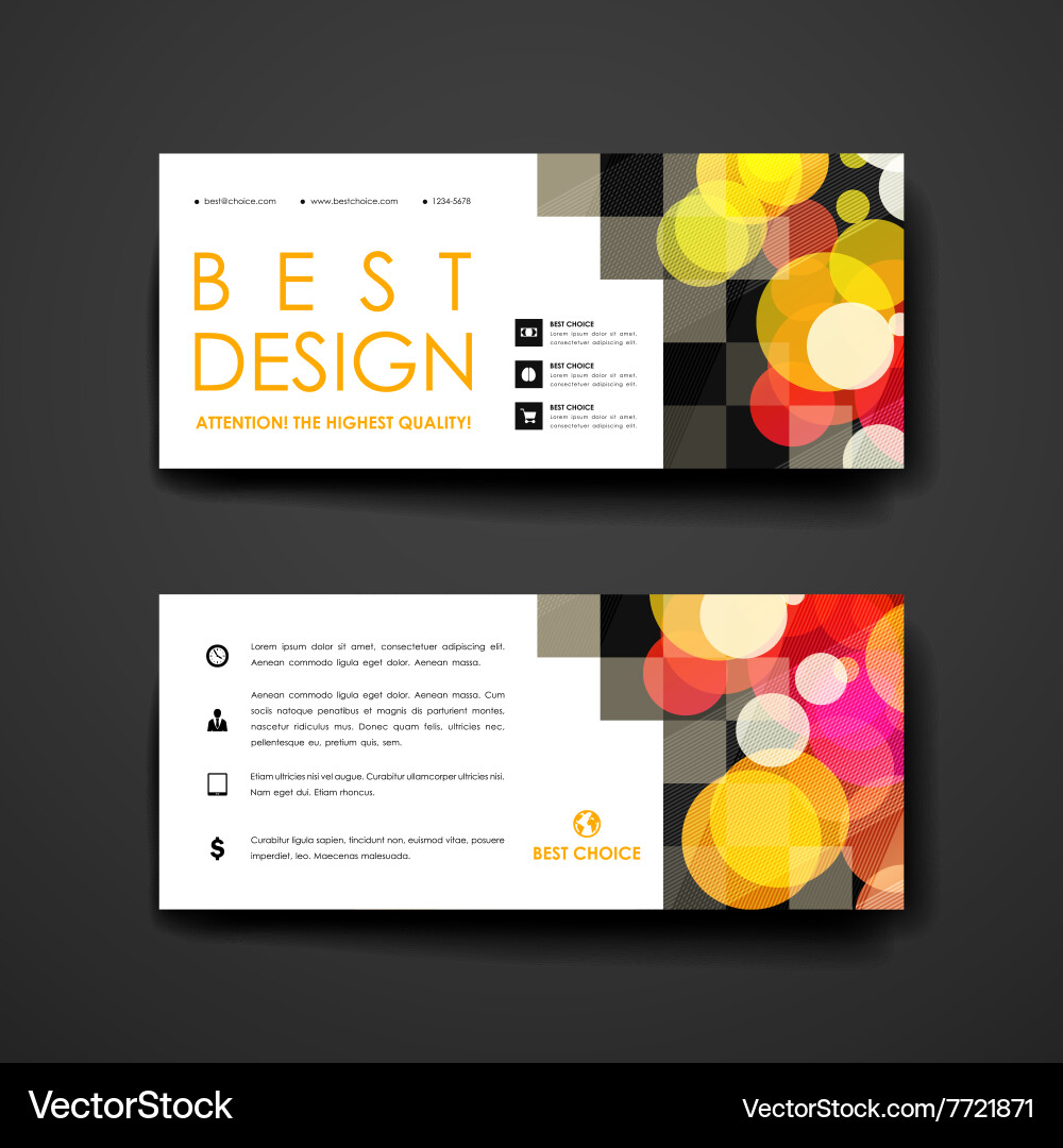 Set Of Modern Design Banner Template In Abstract Vector Image