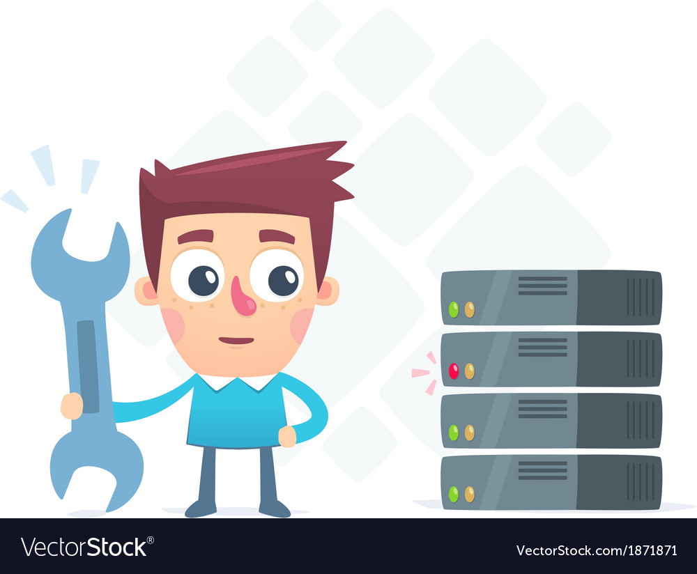 Setting up the server. Up server. настройки иллюстрация.