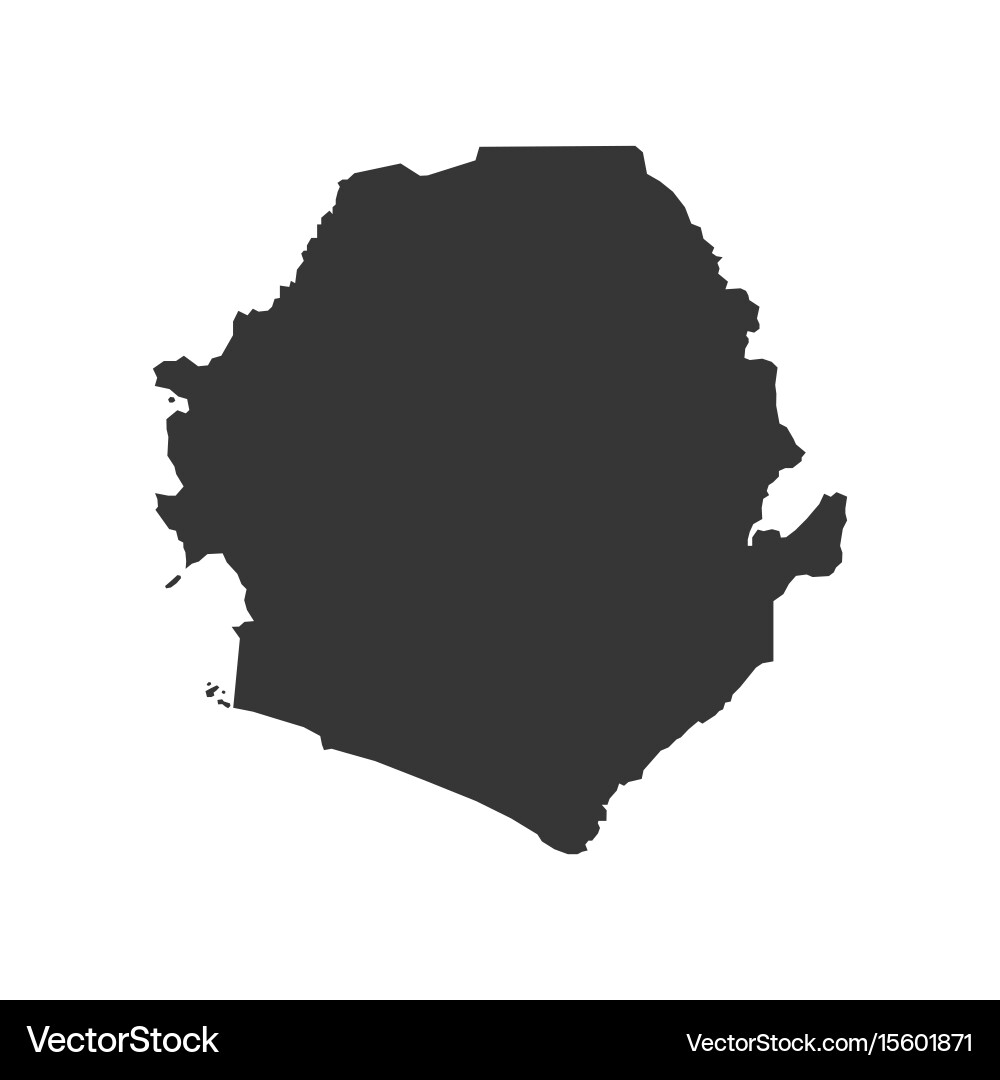 Sierra leone map Royalty Free Vector Image - VectorStock