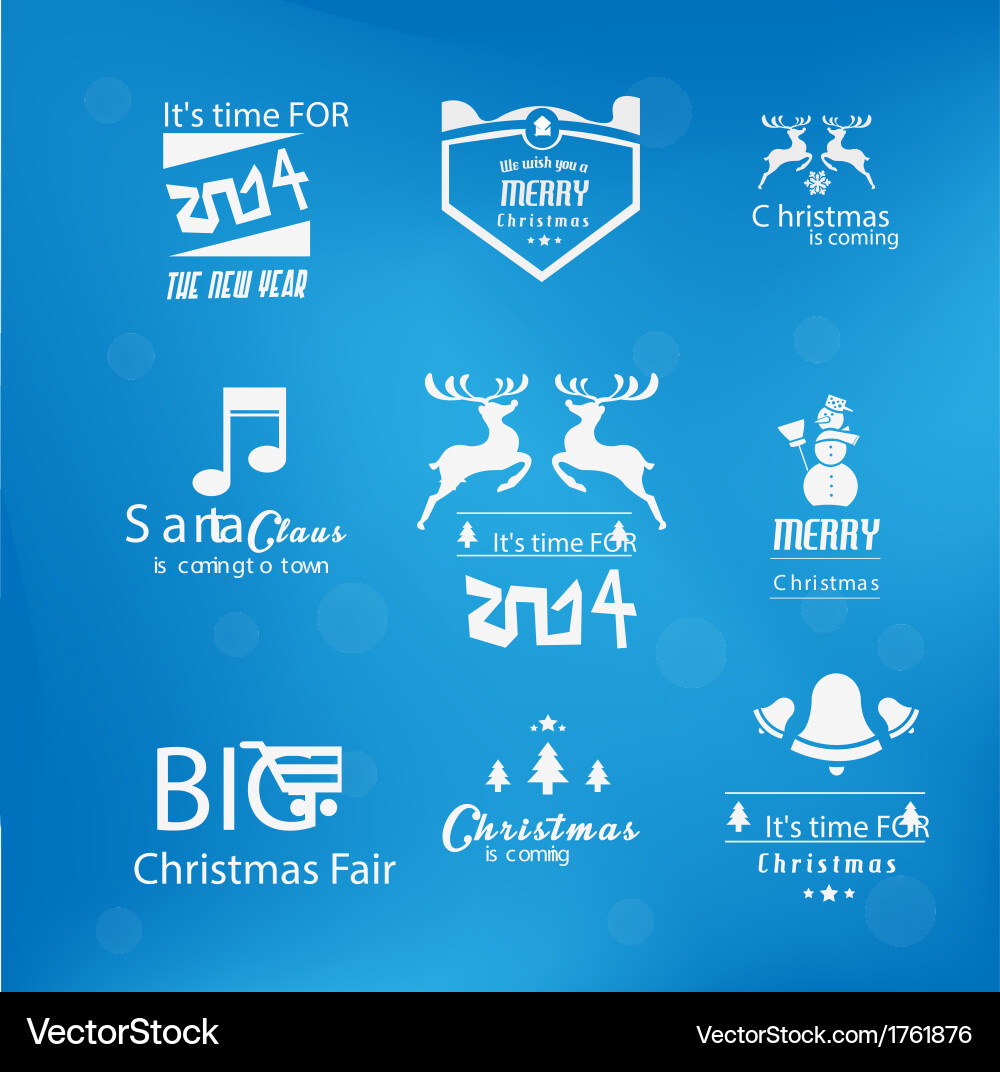 Christmas vintage Royalty Free Vector Image - VectorStock