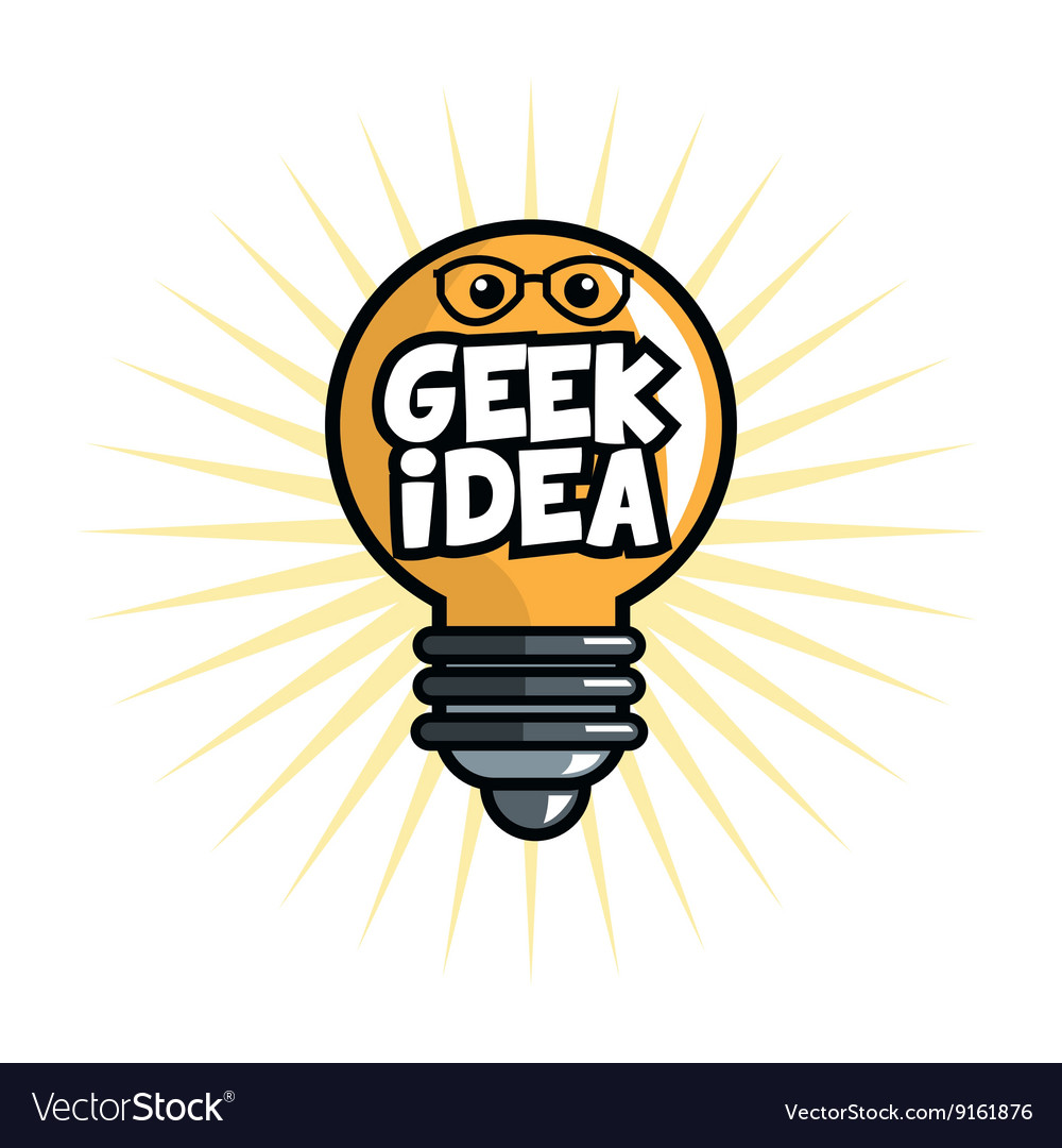 Geek design identity concept Royalty Free Vector Image