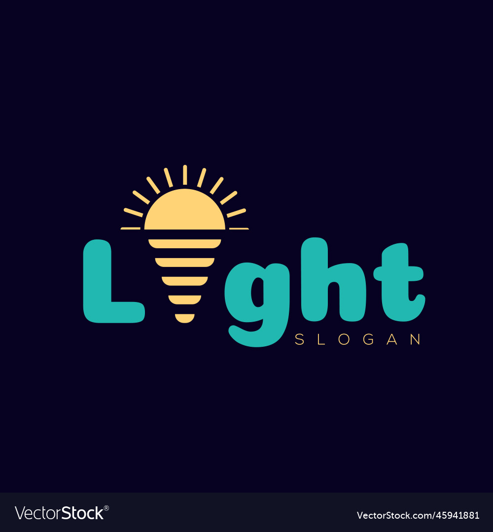 Premium infinity light logo template Royalty Free Vector