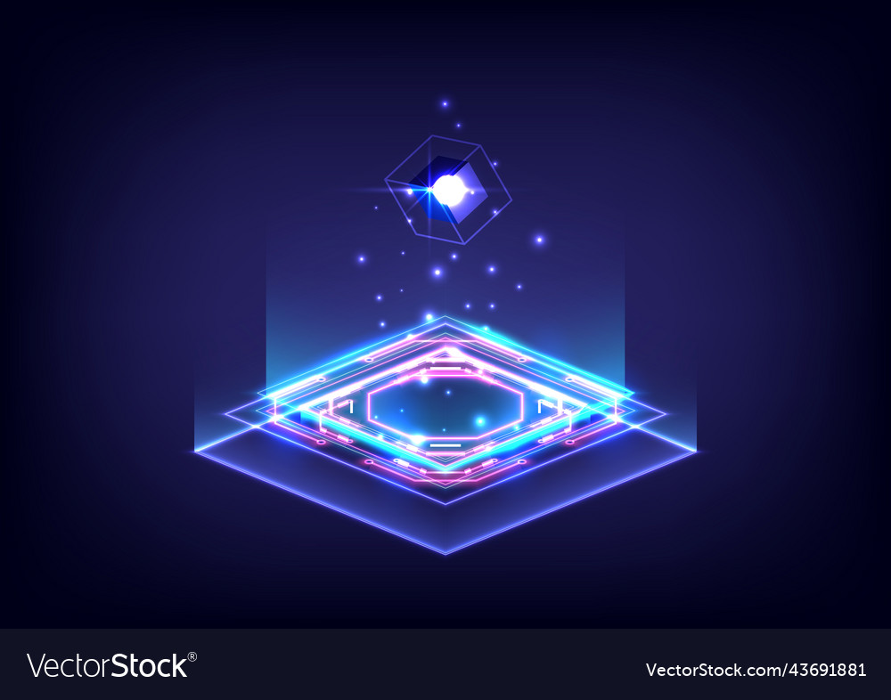 Product display and presentation futuristic Vector Image