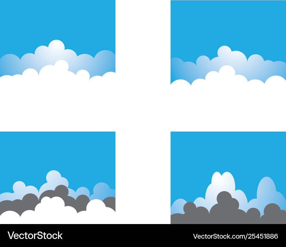 Blue sky with cloud background Royalty Free Vector Image