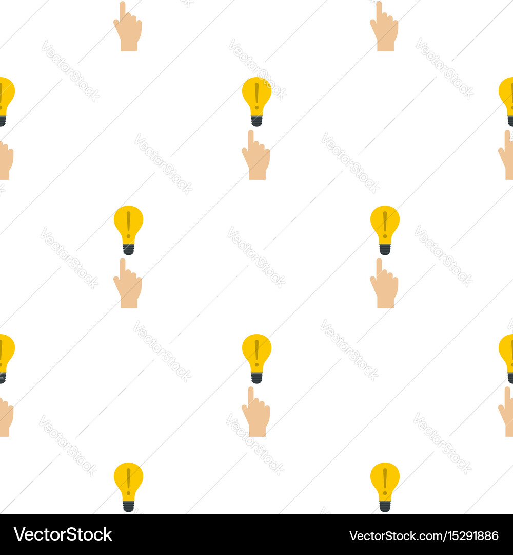 Lamp pattern flat Royalty Free Vector Image - VectorStock