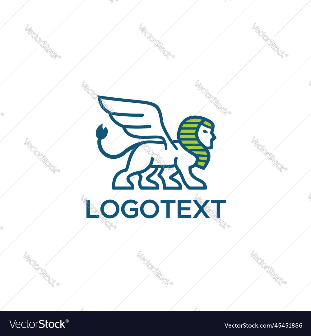 Sphinx logo design Royalty Free Vector Image - VectorStock
