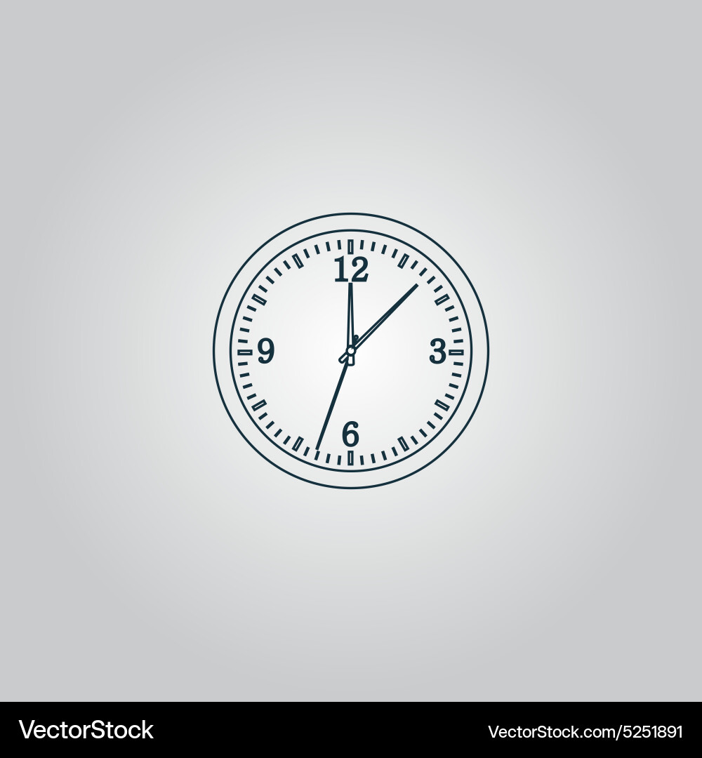 Time and clock icon Royalty Free Vector Image - VectorStock