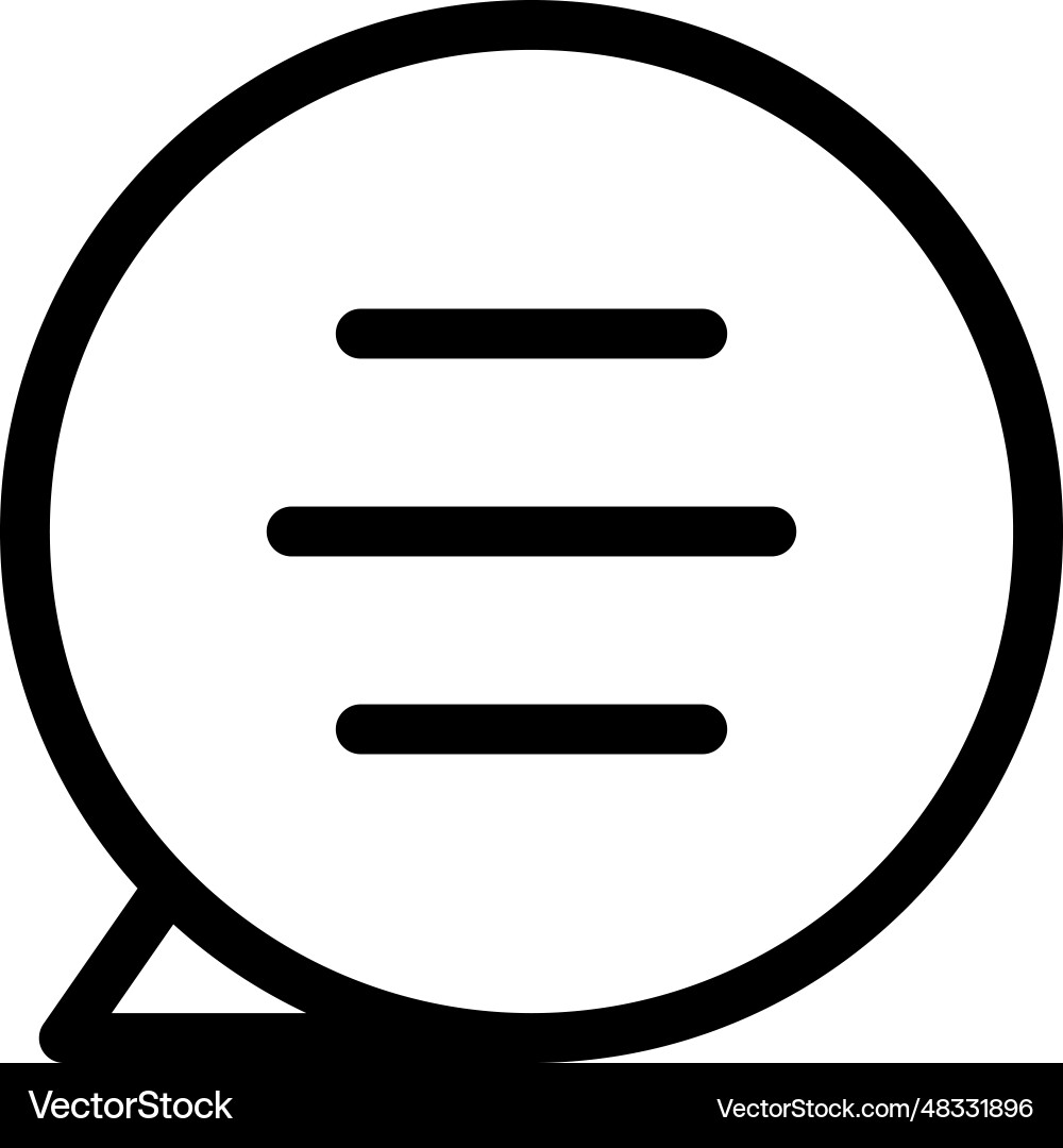 Bubble chat icon Royalty Free Vector Image - VectorStock