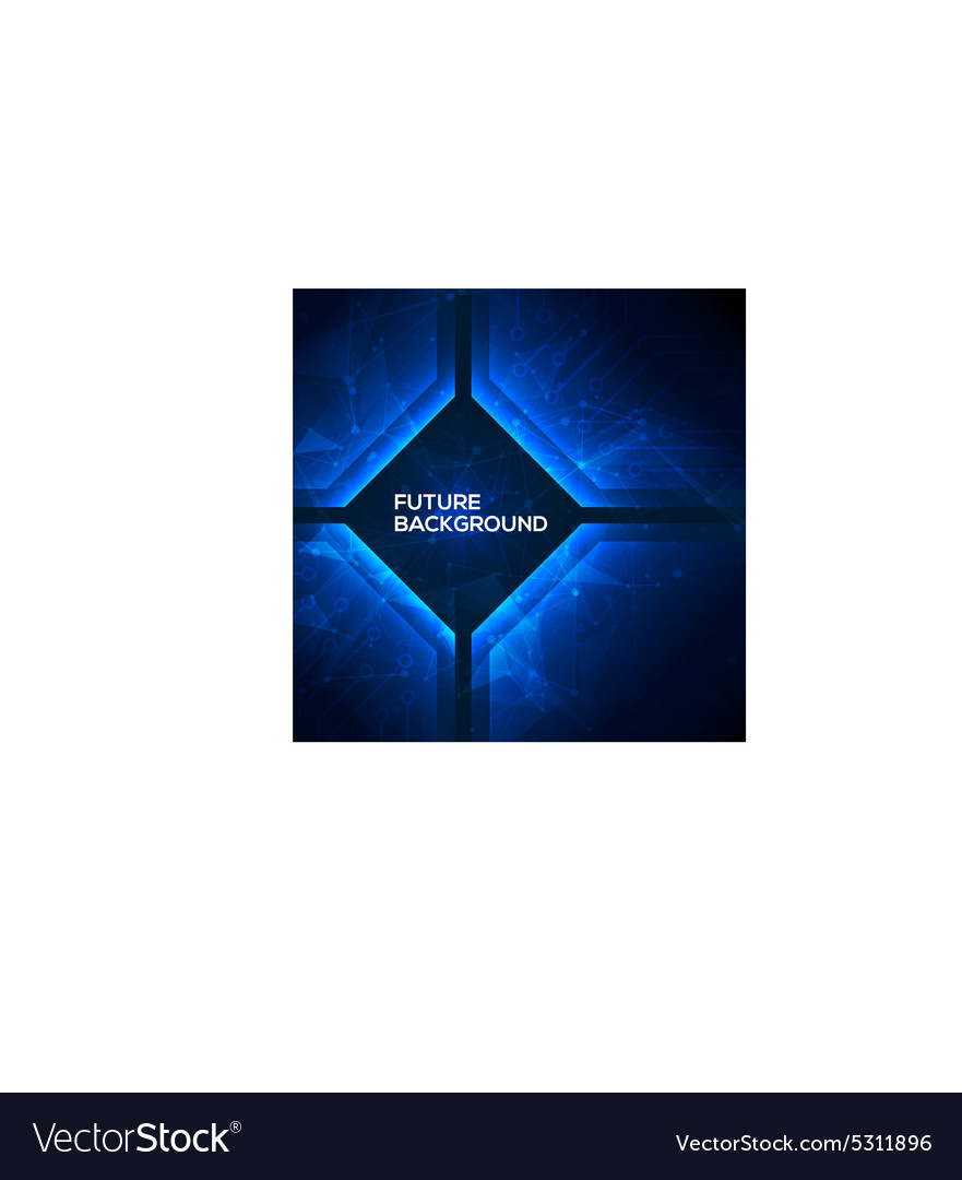 Deep blue abstract technology background Vector Image