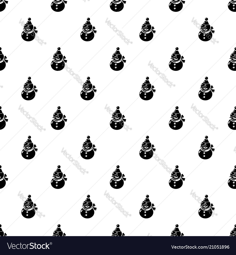 Download Snowman icon simple black style Royalty Free Vector Image