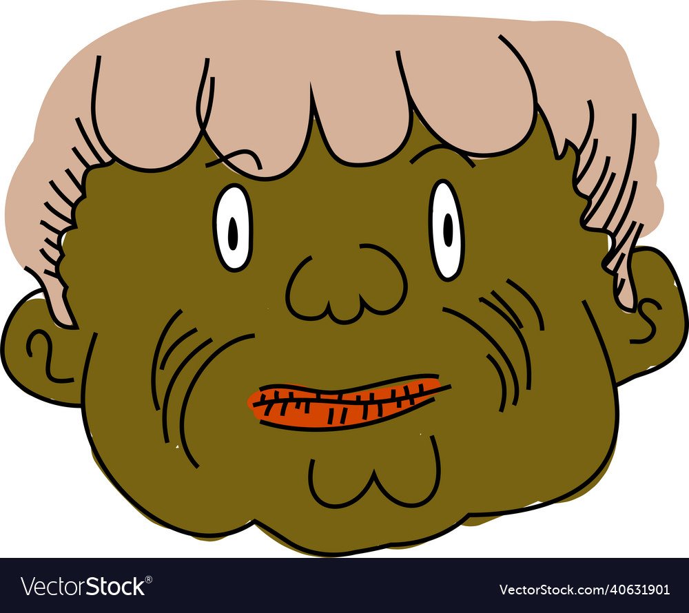 Unpleasant uncle aunt face Royalty Free Vector Image Unpleasant uncle aunt face Royalty Free Vector Image