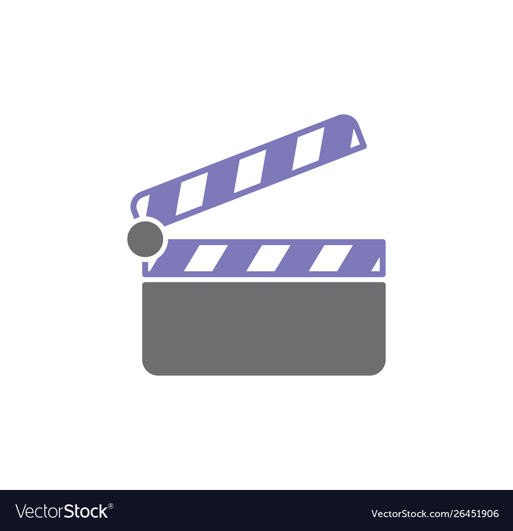 Film strip related icon on background for graphic Vector Image