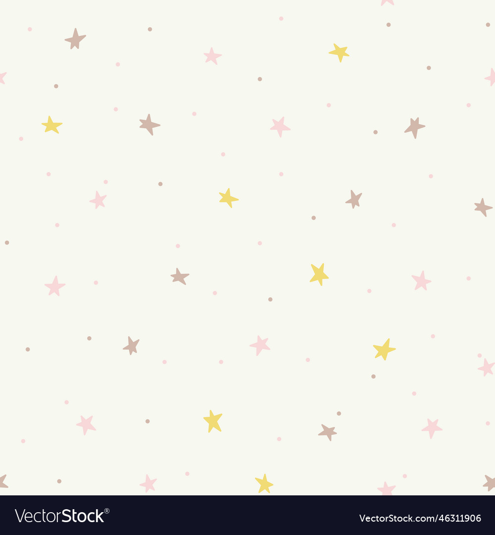 Seamless pattern with stars Royalty Free Vector Image