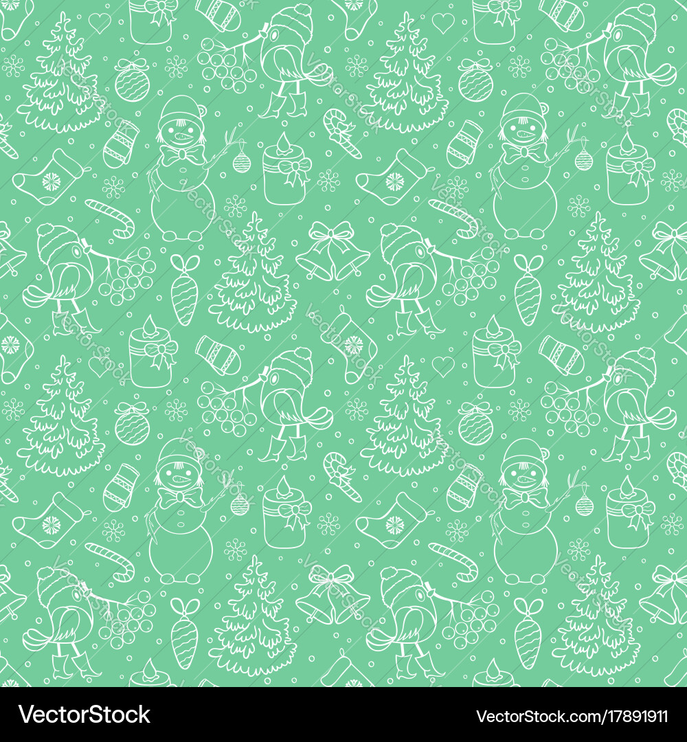 Seamless christmas pattern Royalty Free Vector Image