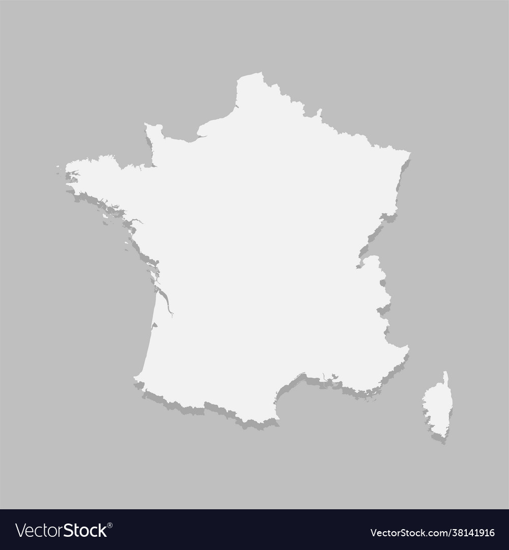 Creative border map europe country france Vector Image