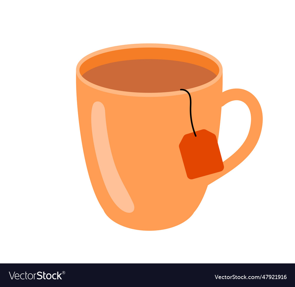 Cup of tea concept Royalty Free Vector Image - VectorStock