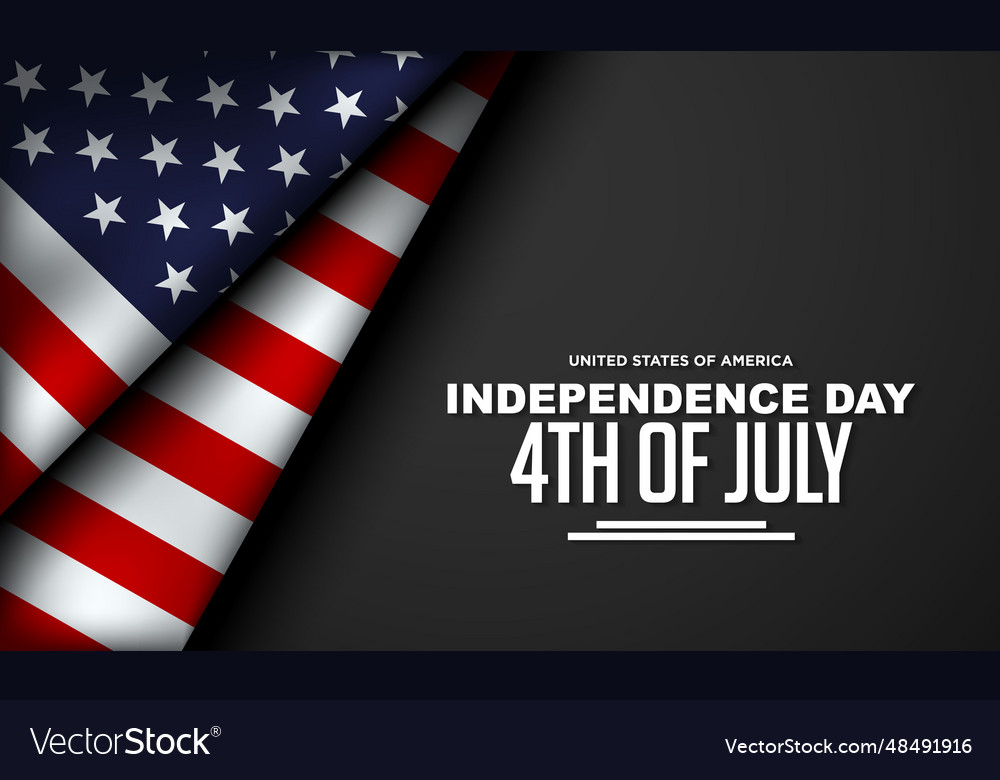 Happy 4th of july usa independence day background Vector Image