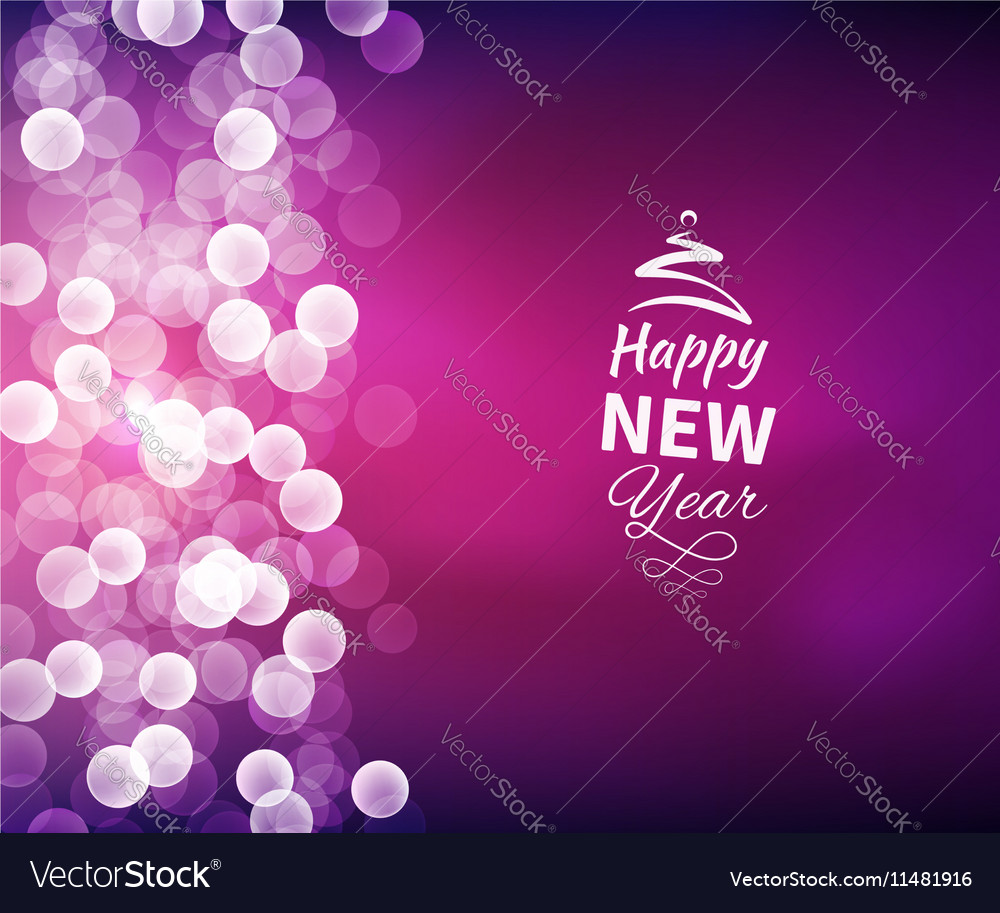 Romantic Happy New Year Background Royalty Free Vector Image