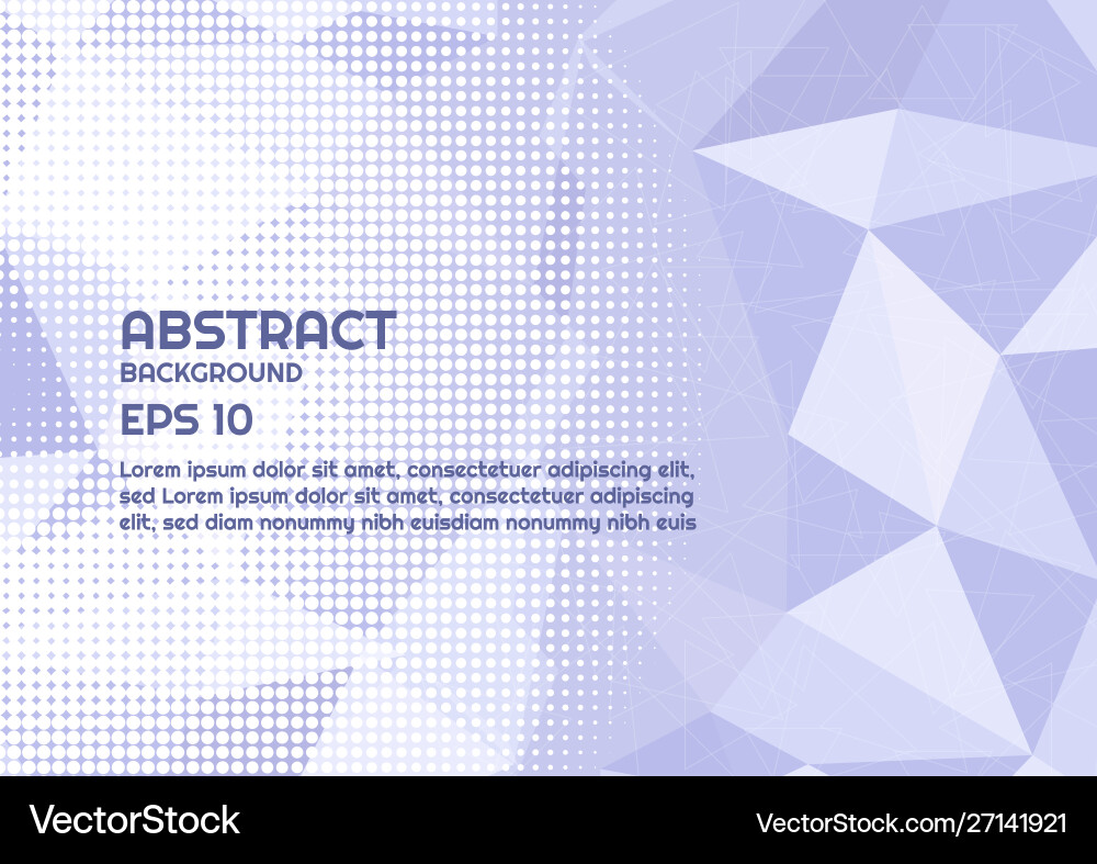 Abstract polygon background triangle style Vector Image
