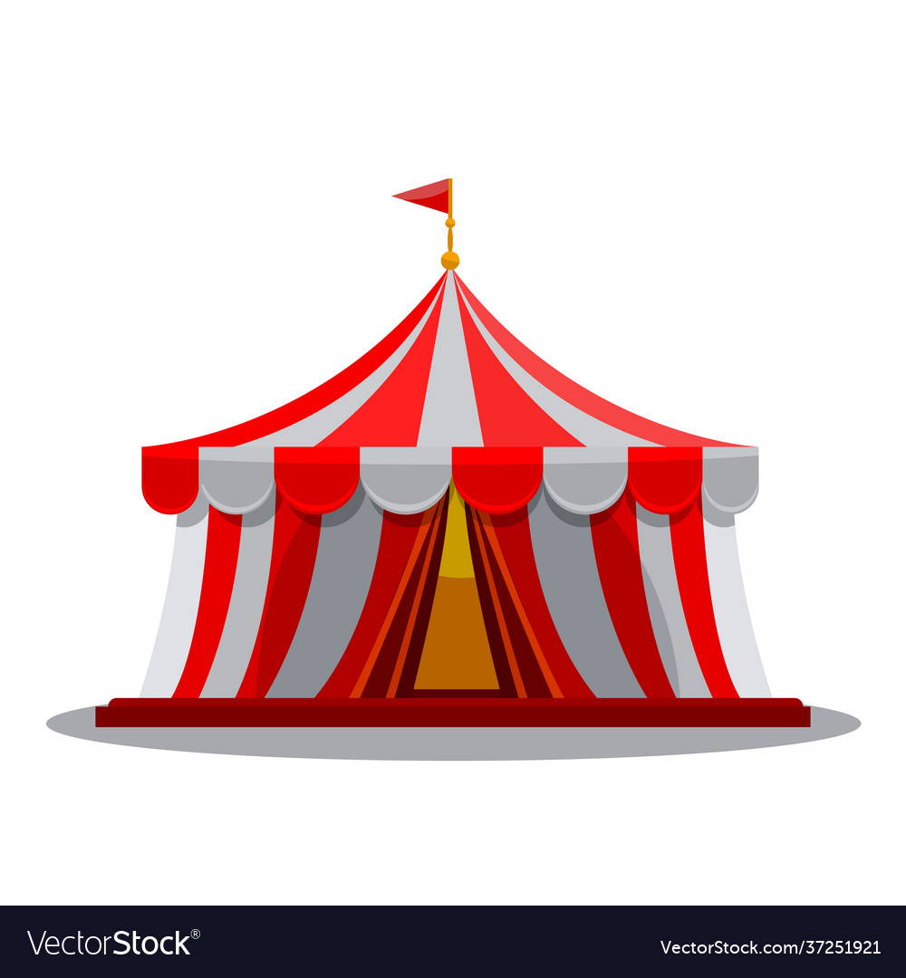 Circus tent front view for your design Royalty Free Vector