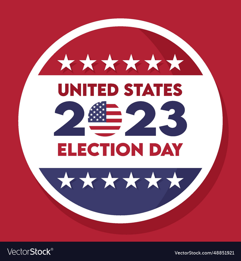 Election day 2023 united states Royalty Free Vector Image