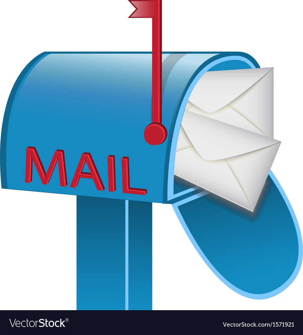Envelopes in mailbox Royalty Free Vector Image