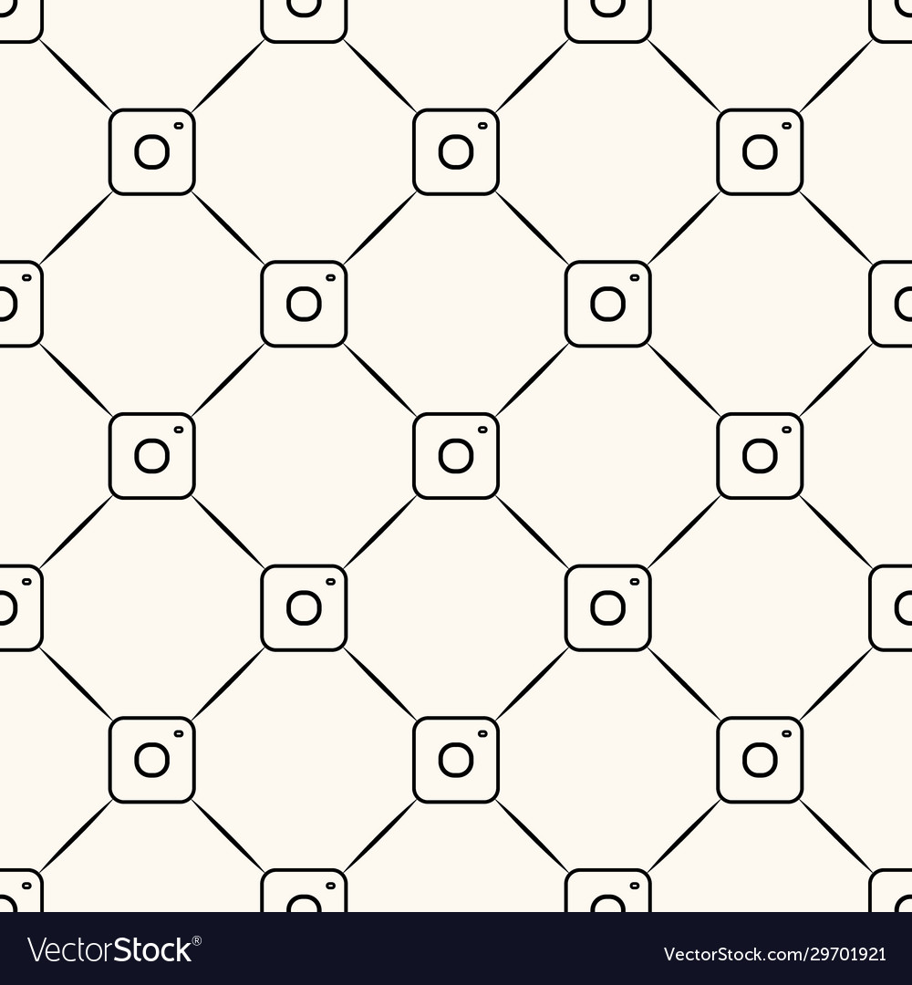 Seamless pattern with small camera icons vector image Seamless pattern with small camera icons