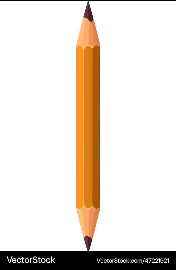Yellow pencil sharp tip icon Royalty Free Vector Image