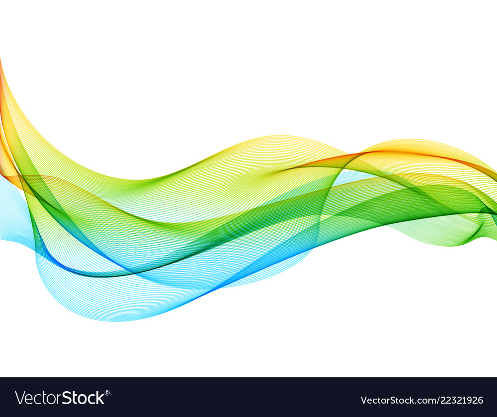 Abstract background with smooth color wave Vector Image