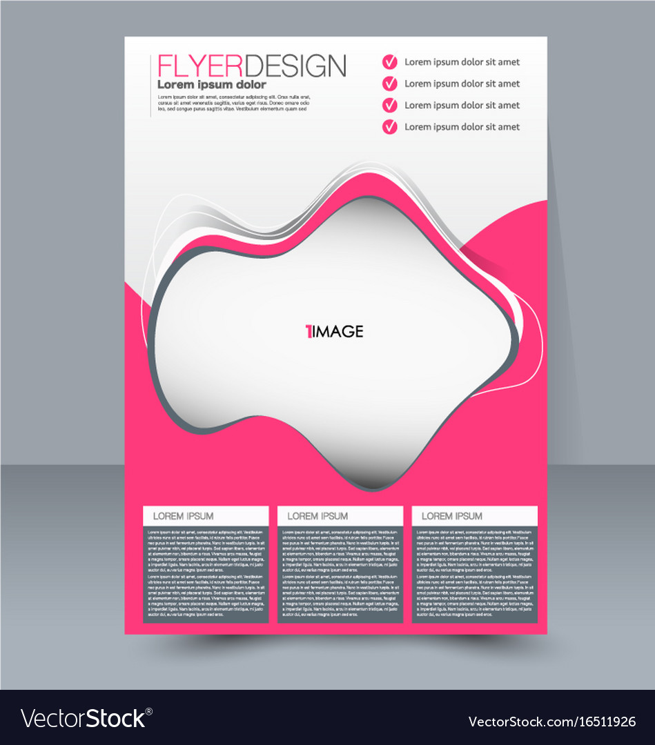 Abstract flyer design background brochure Vector Image