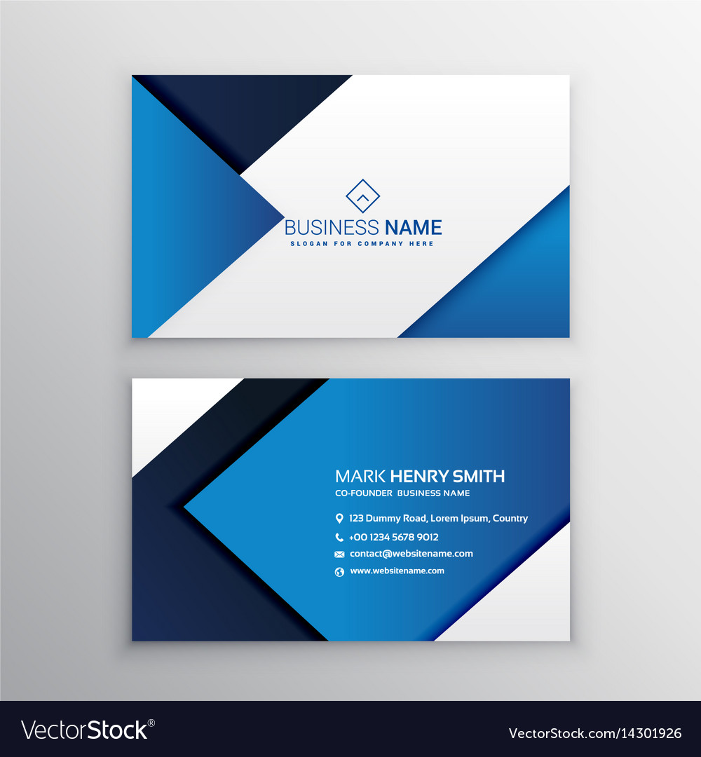 clean minimal business card template royalty free vector minimal business card