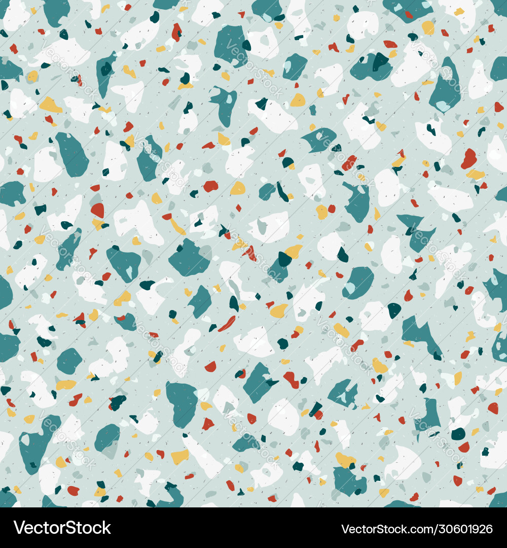 Seamless terrazzo patterns abstract background Vector Image