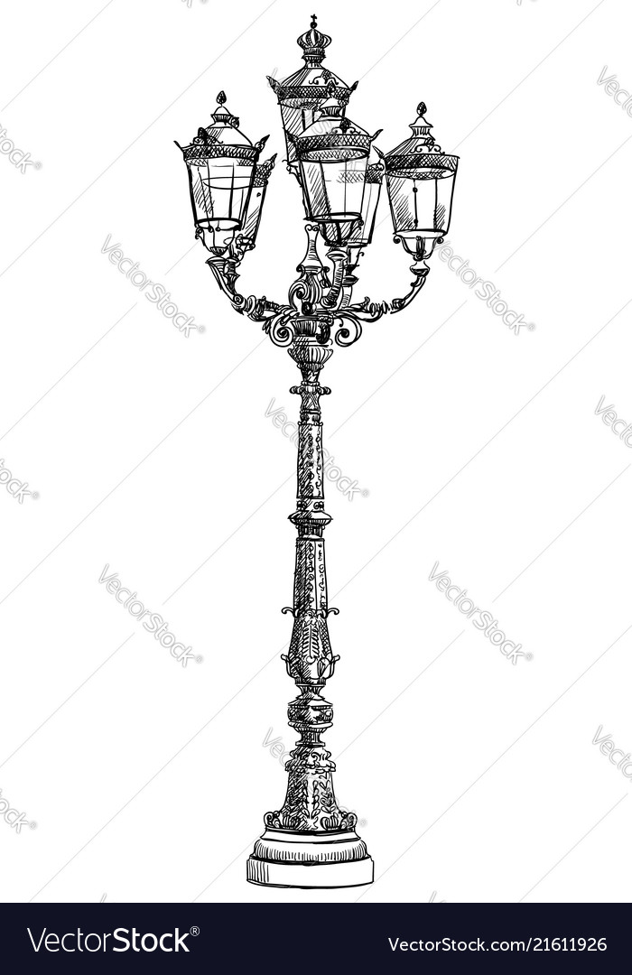 Street lantern-9 Royalty Free Vector Image - VectorStock